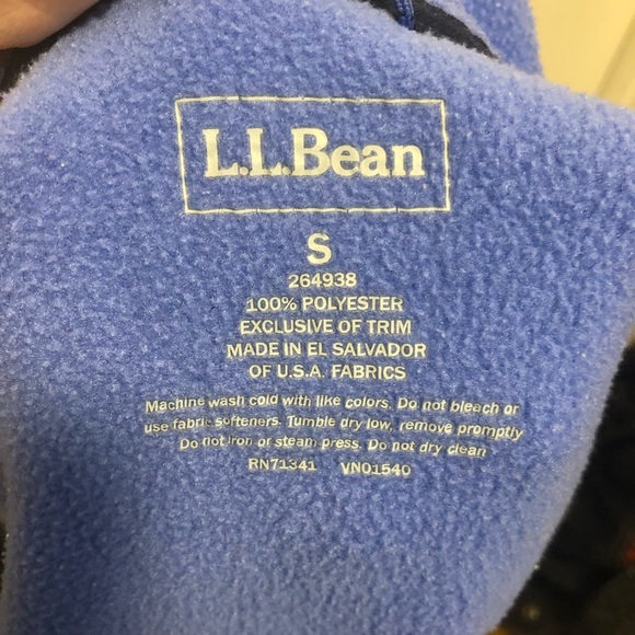 L l bean winter snow ski fleece vest size small - Picture 4 of 4